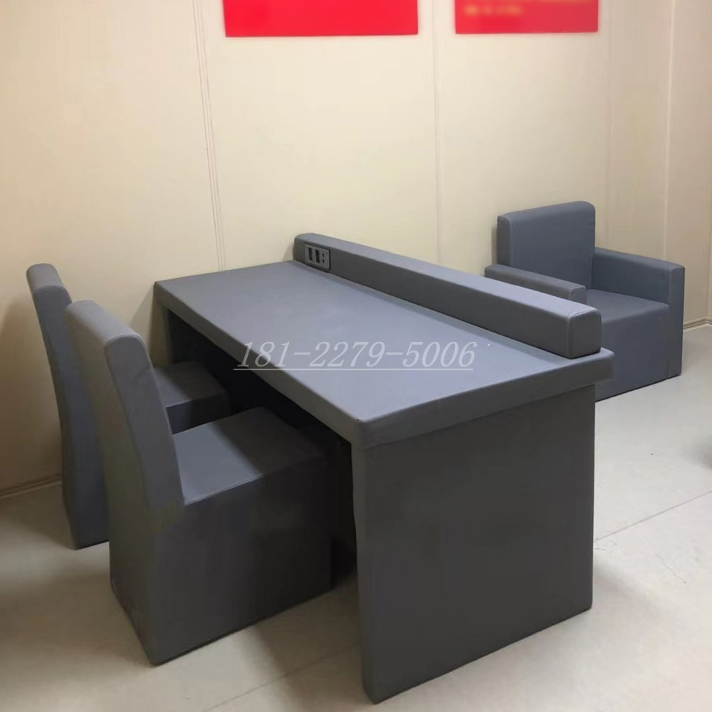 審訊室防撞軟包安裝細節(jié)圖